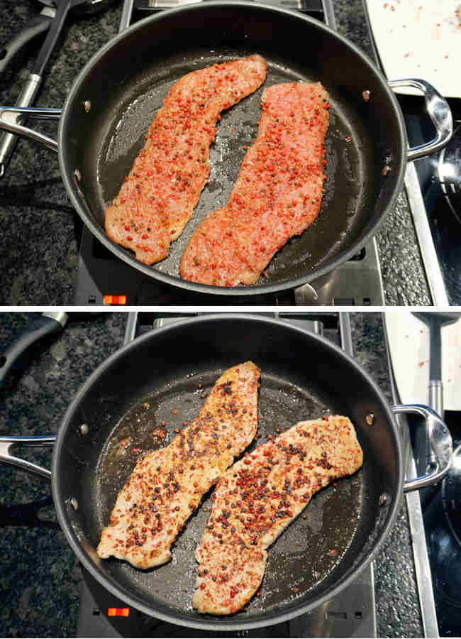Pink Peppered Turkey Steaks Recipe Cuisine Fiend